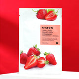 Mizon Face mask with strawberry vitamins