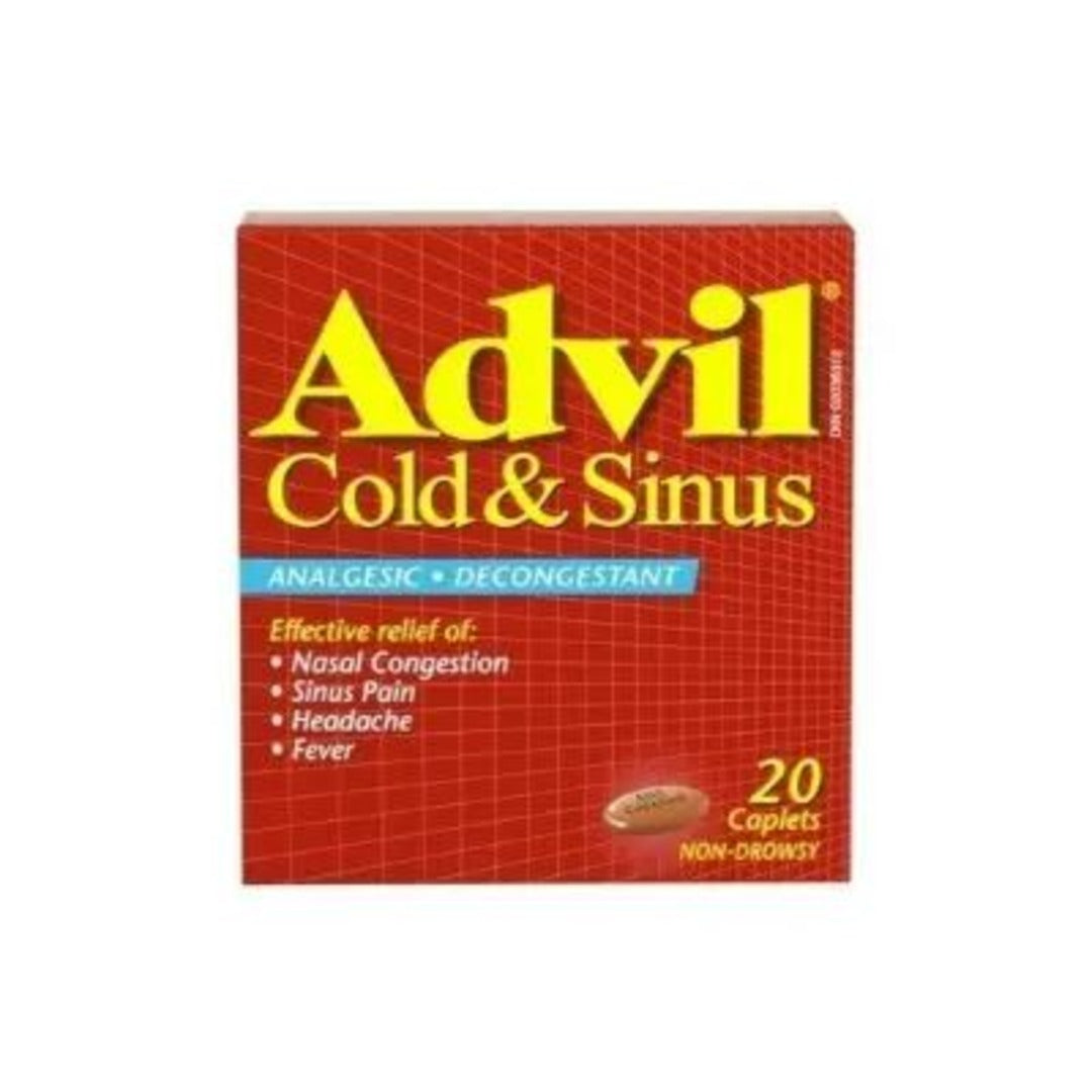 Coldac Sinus Advil Cold & Sinus 20 Caplets | Kuwait - Trust Pharmacy
