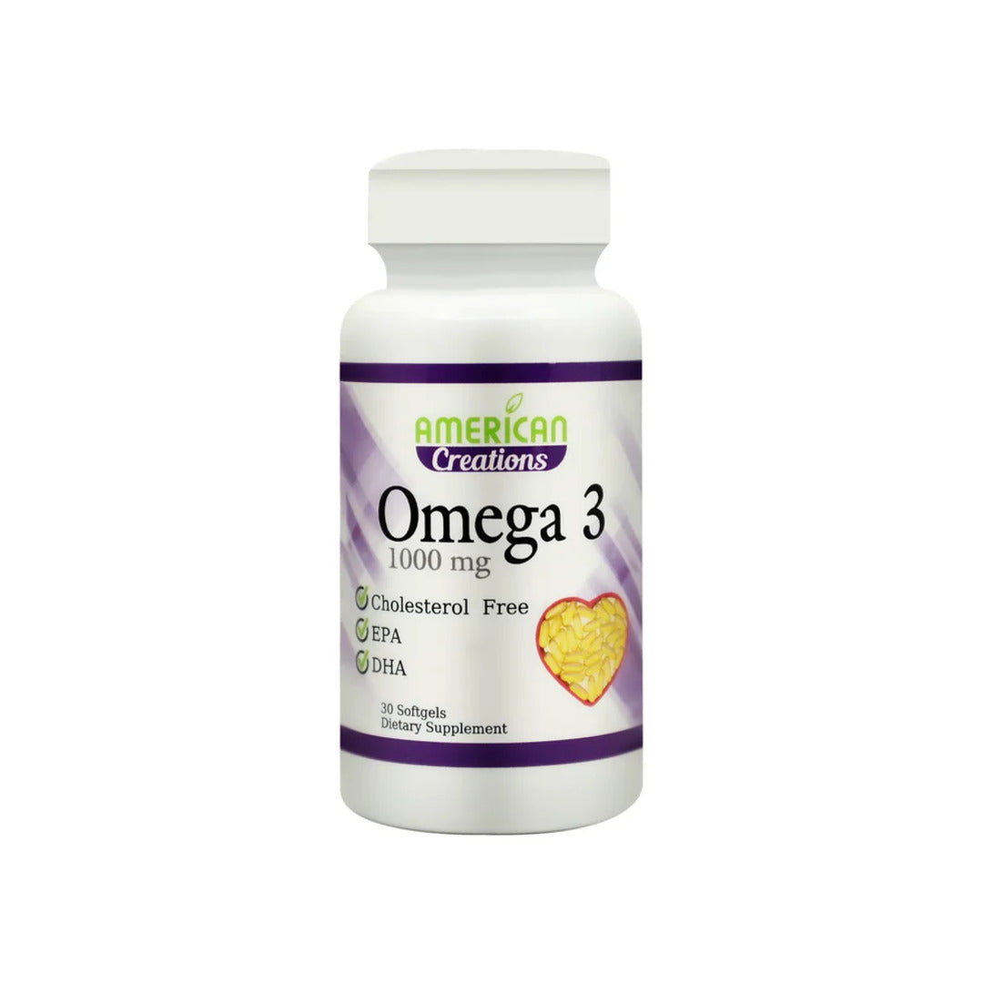 American Creation Omega3 - 1000 mg Softgel 30'S