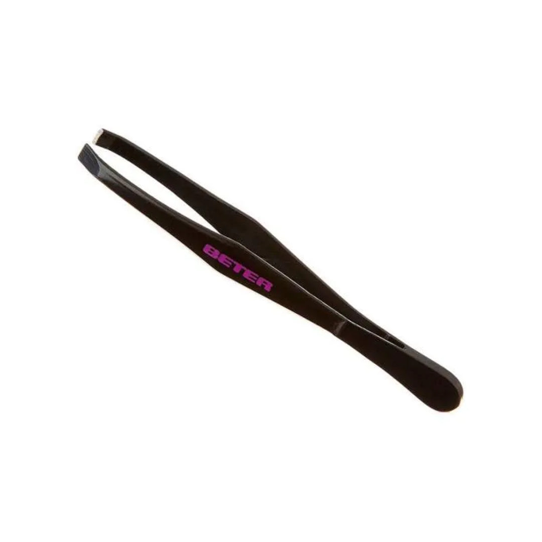 BETER Straight Black Hair Removal Tweezers