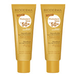 Two tubes of Bioderma Photoderm Max SPF 50+ sun cream on a white background