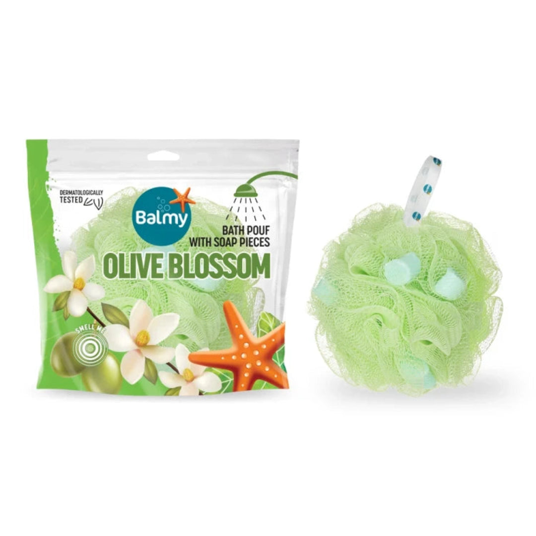 BalmyOliveBlossomBathPouf