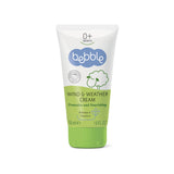 Tube of 'bepbble' wind & weather cream on a white background