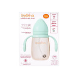 Bebina Strawberry Baby Bottle +6m, 240 ml - light green