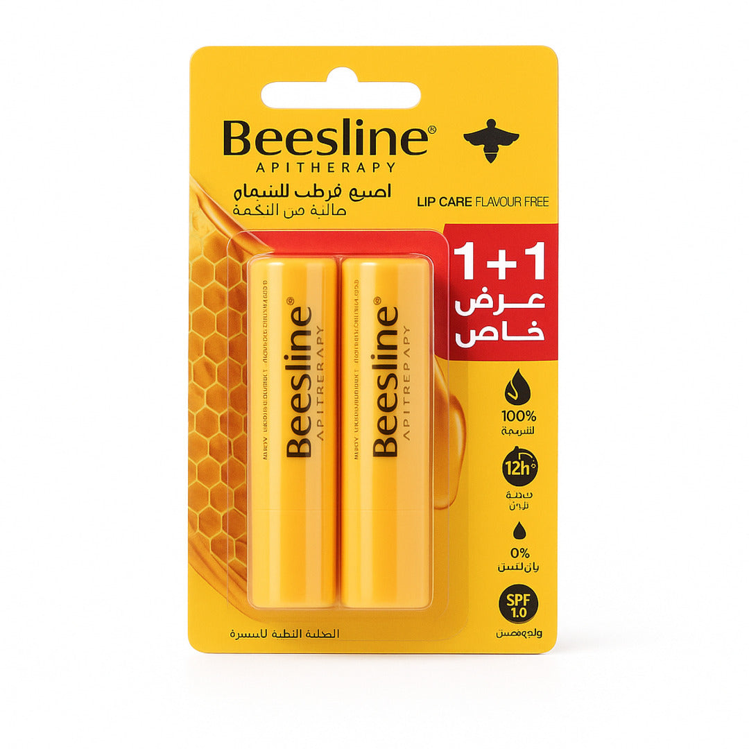 Beesline Natural Lip Care, 2x4g