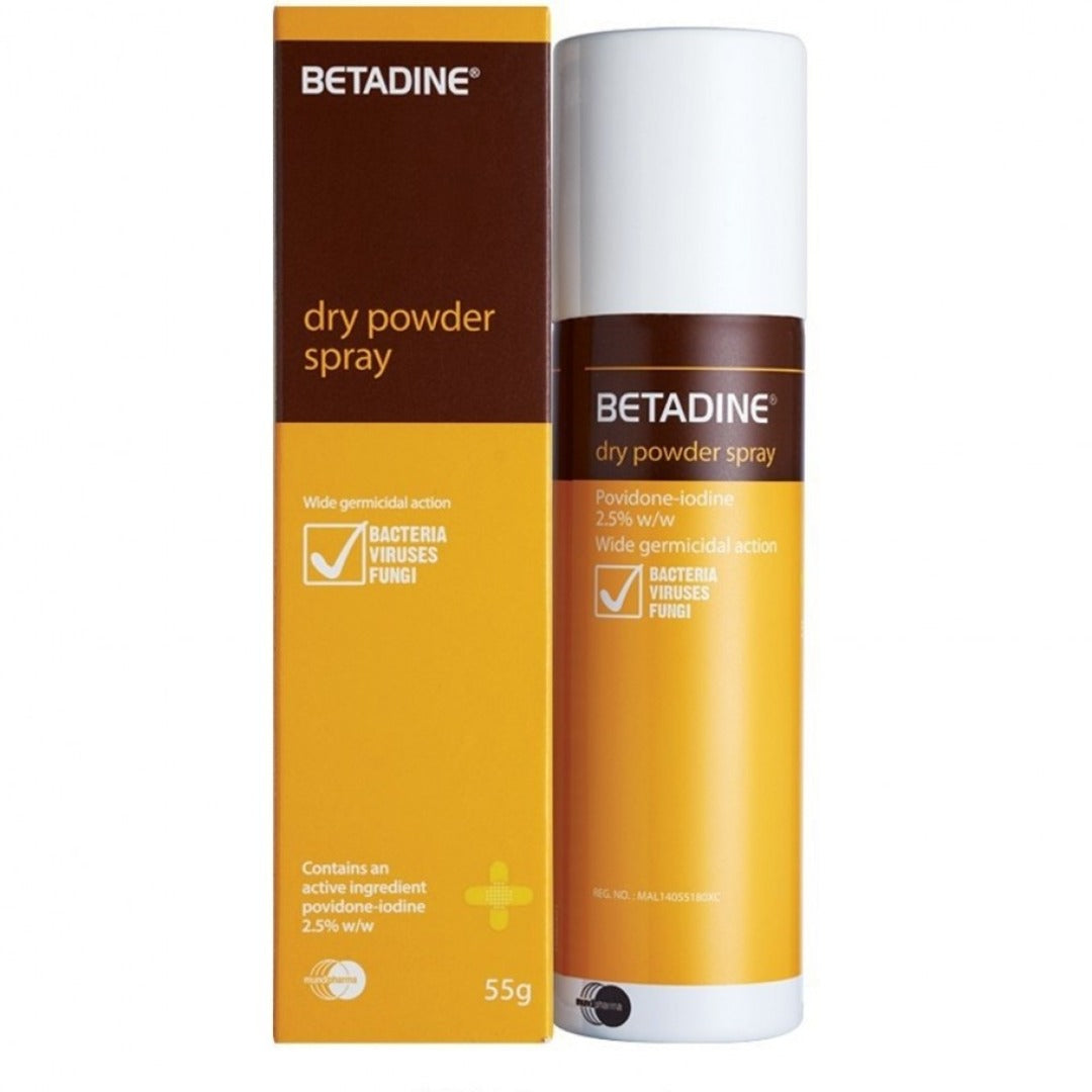 Betadine Dry Powder Spray, 55ml