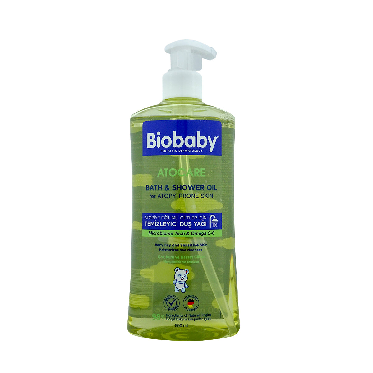 Biobaby ATOCARE Bath & Shower Oil Very Dry & Sensitive Skin 500ML
