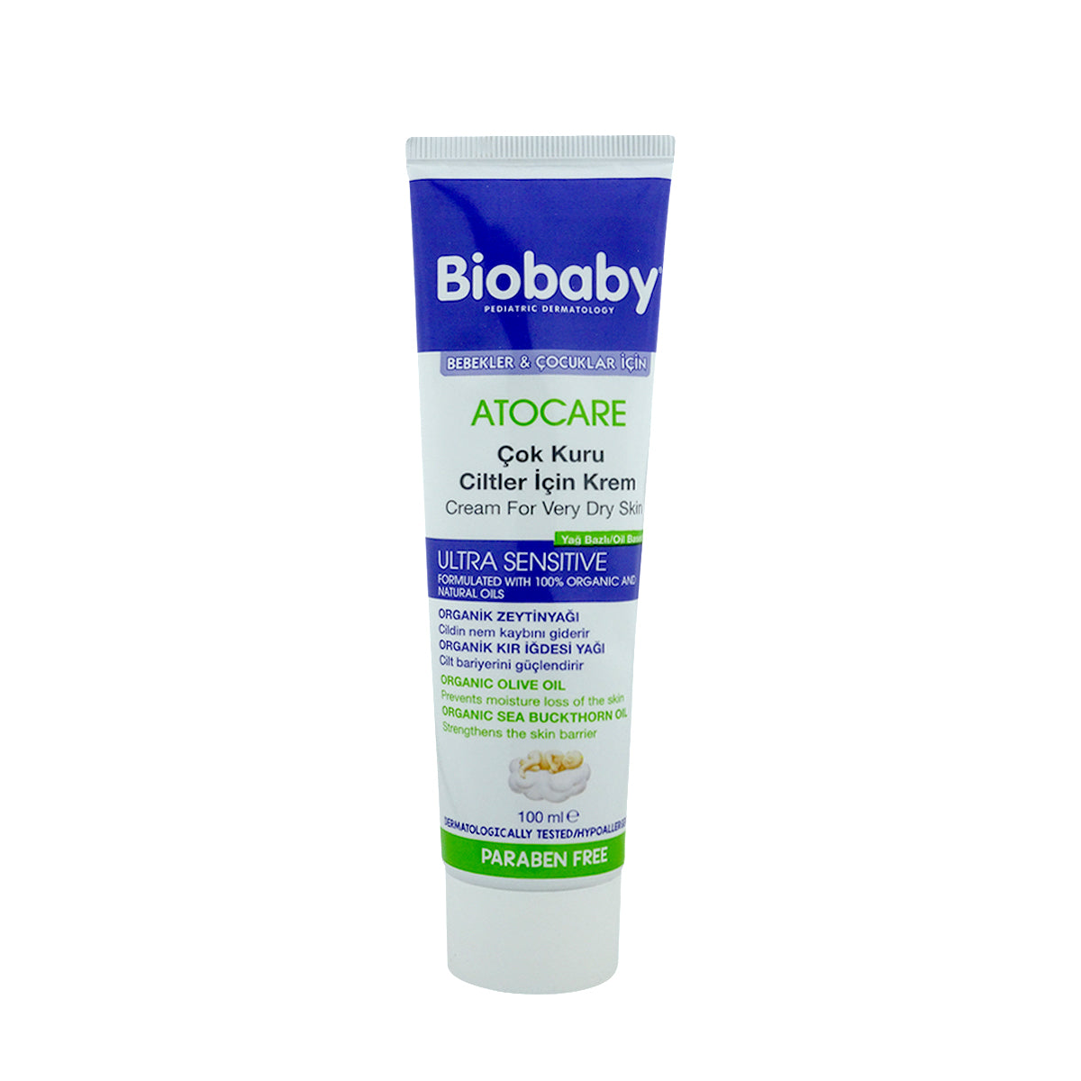 Biobaby ATOCARE Cream For Very Dry Skin Ultra Sensitive 100ML