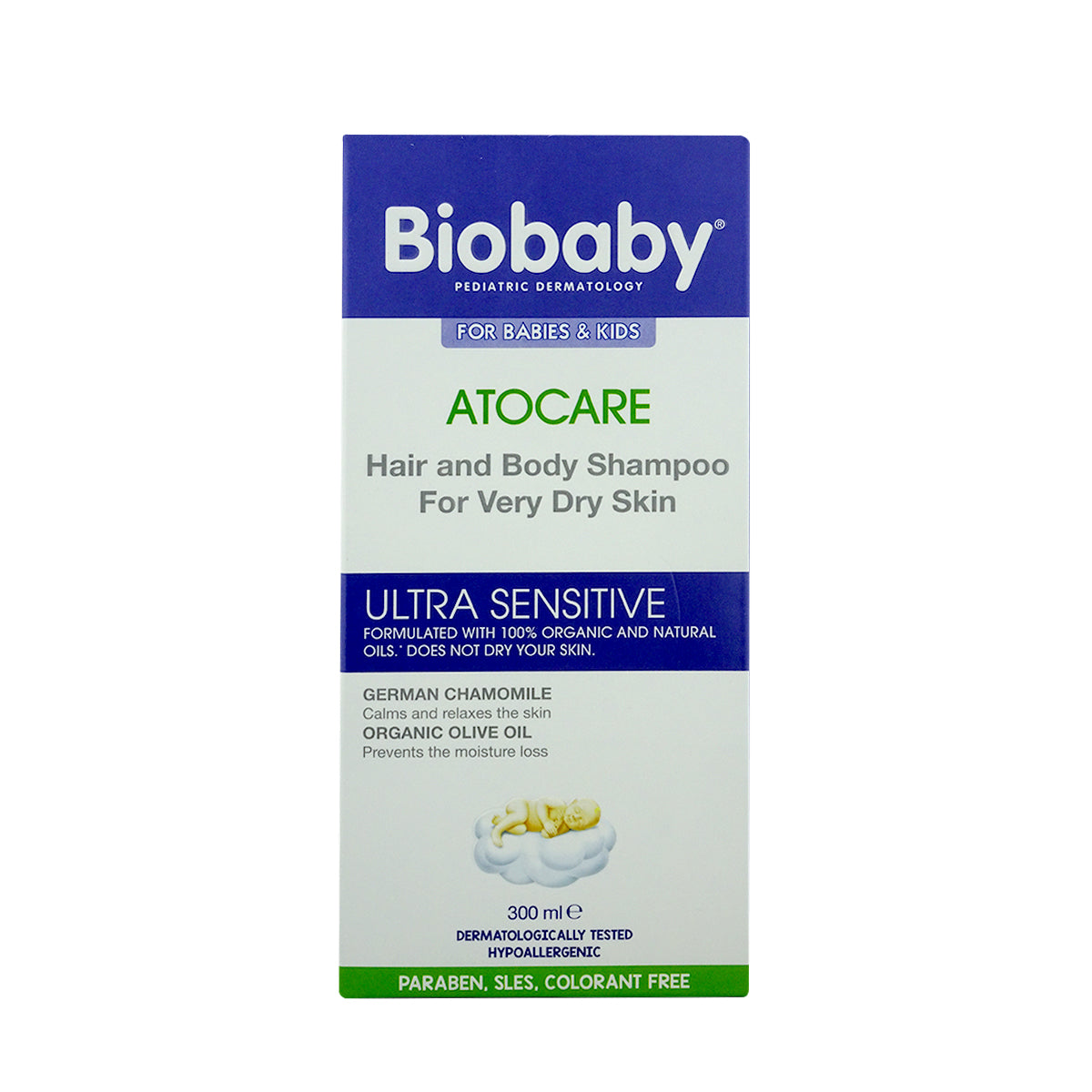 Biobaby ATOCARE Hair & Body Shampoo For Very Dry Skin 300ML