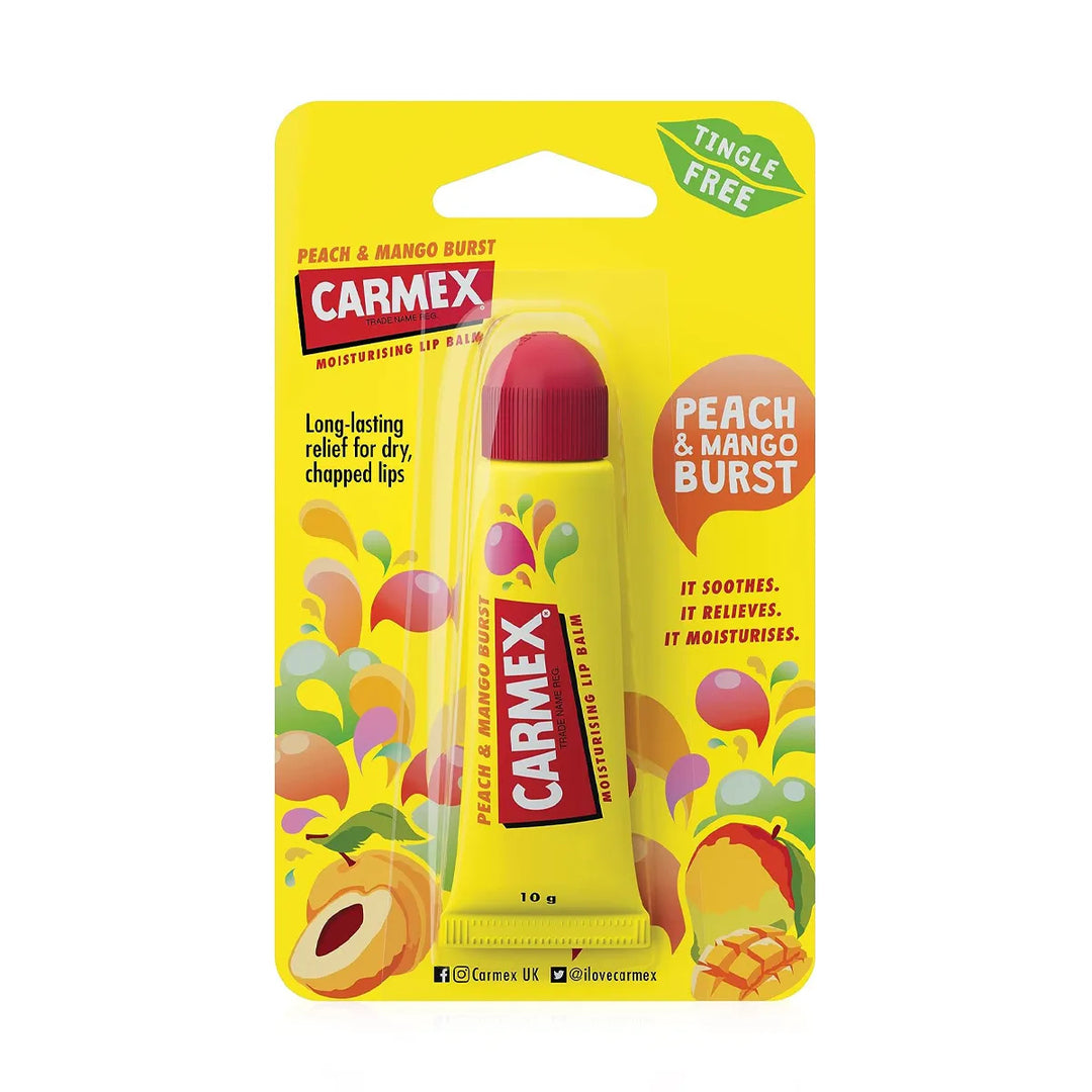 CARMEX Peach & Mango Lip Balm Tube - 10g