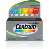 Centrum Silver With Lutein Complete A To Zinc 30 Tablets