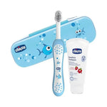 Chicco Toothbrush & Toothpaste with Fluoride - Blue