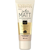 EVELINE Foundation & Concealer 4 in 1 Matte Anti-Pollution No. 101 Ivory 30 ml 