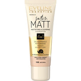 EVELINE Foundation & Concealer 4 in 1 Matte Anti-Pollution No. 103 Natural 30 ml 