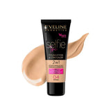 EVELINE Selfie Time 2 in 1 Foundation and Concealer 04 Natural - 30ml