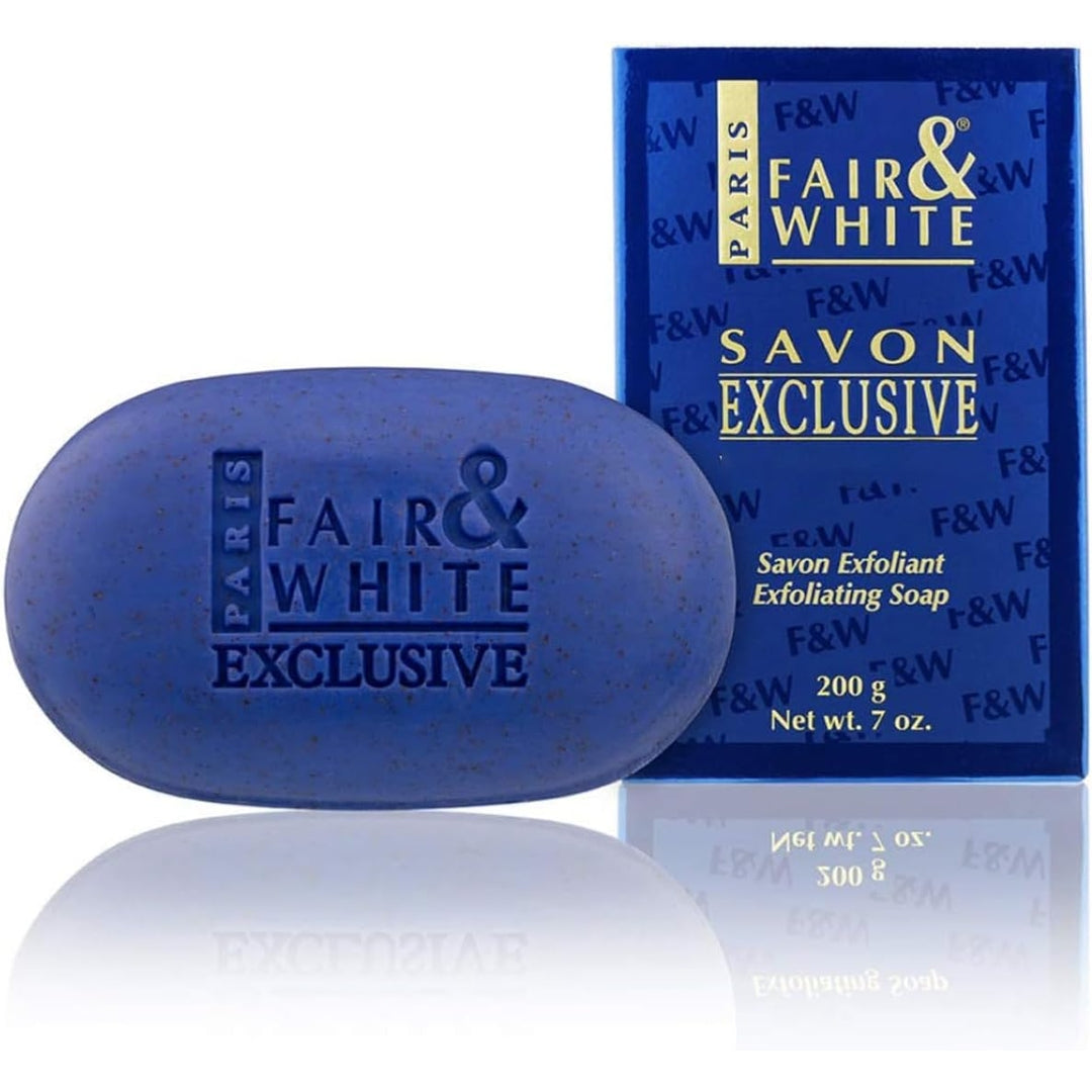 FAIR and WHITE Blue Exfoliating Soap 200g