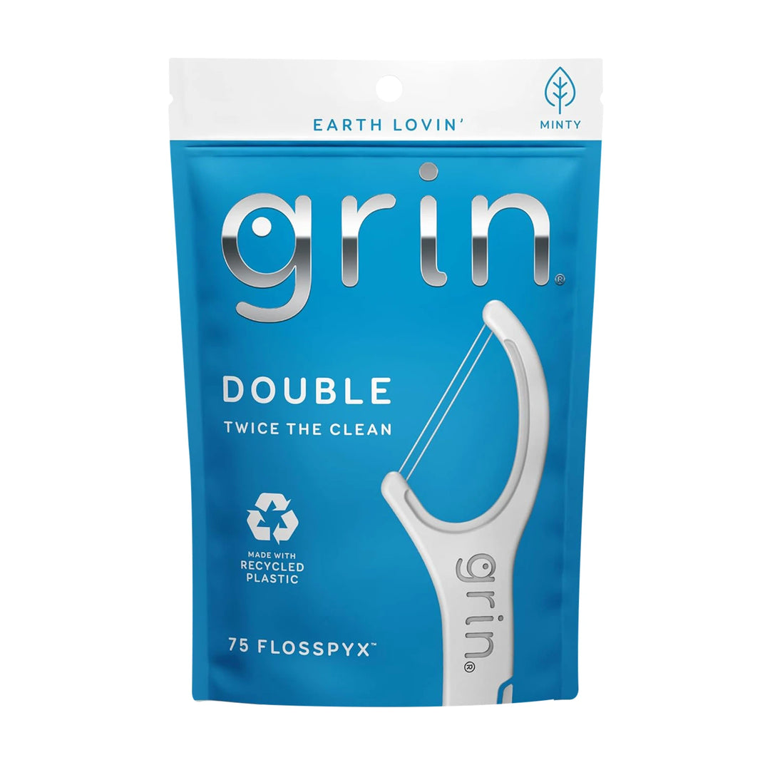 GRIN Double Twice Floss Pic Blue 75 pc