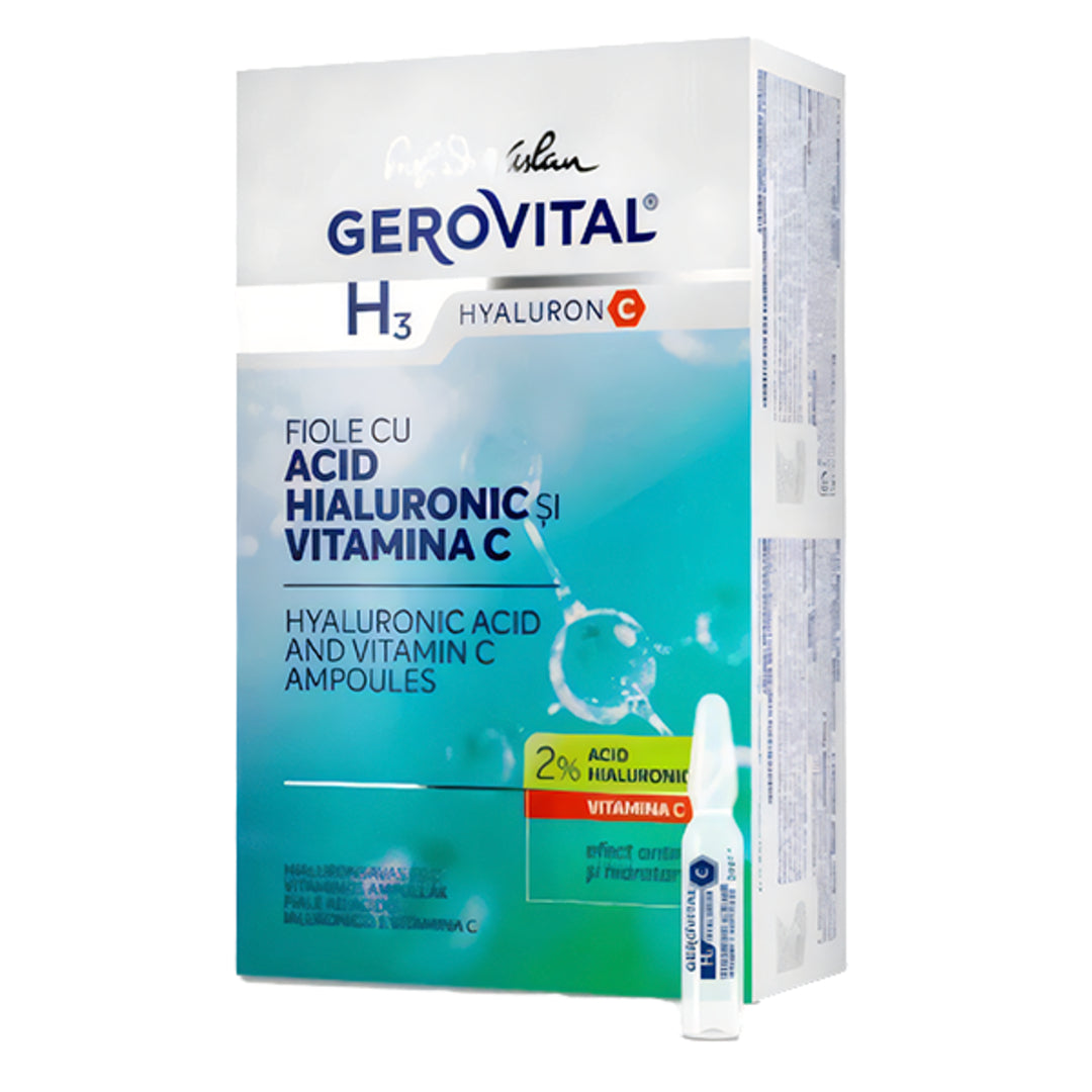 Gerovital Halyornic Acid & Vit C Ampoules