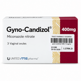 Gyno-Candizol 400 mg Vaginal Ovules – 3 Ovules