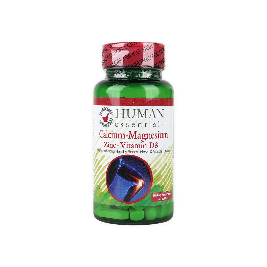 Human Essentials Calcium Magnesium Zinc Vit-D3 60Tab