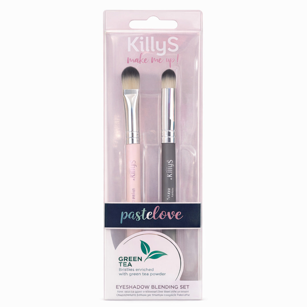 KillyS Make Me Up Pastelove Eyeshadow Blending Set – 2 Brushes
