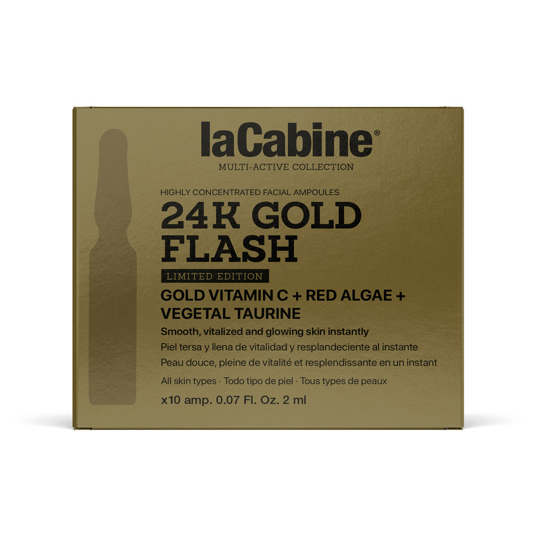 LA CABINE 24k Gold Flash Effect Ampoule 10*2ml