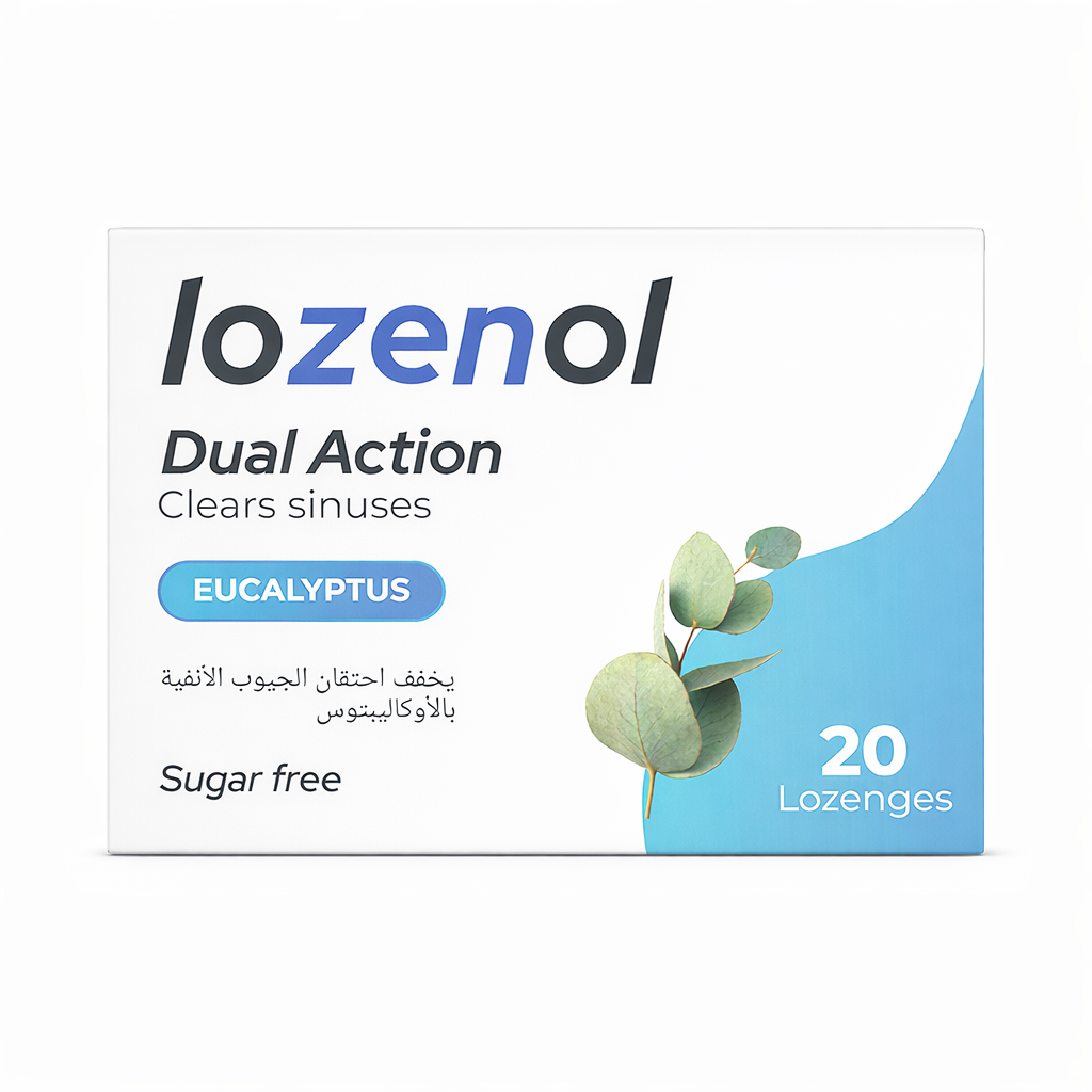 Lozenol Clear Sinuses Eucalptus Sugar Free 20 Lozenges