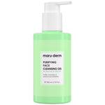 Green bottle of maru-derm Purifying Face Cleansing Gel on a white background