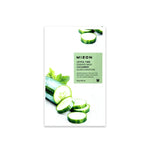 Mizon cucumber essence mask packaging on a white background