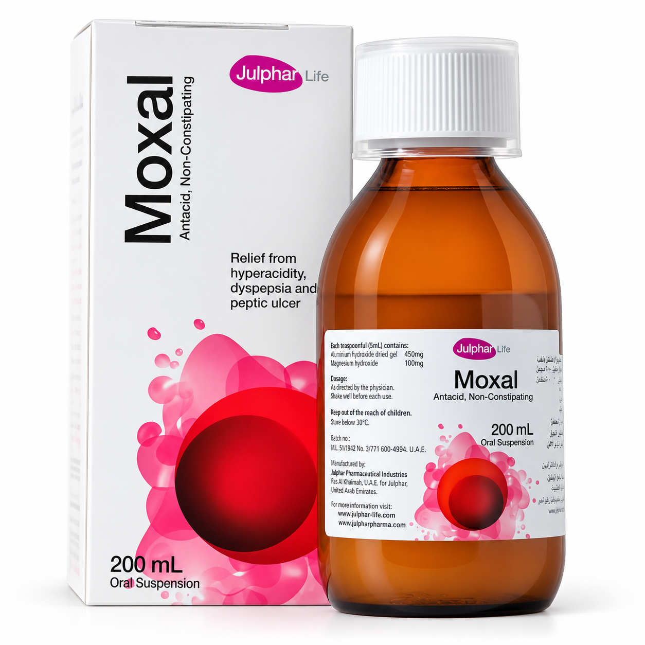 Moxal Antacid Oral Suspension – 200 ml