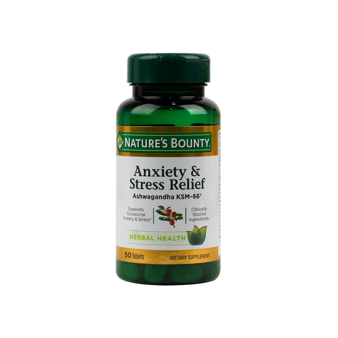 Nature's Bounty Anxiety & Stress Relief Ashwagandha 50 Tablets