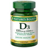 Nature's Bounty Vit D 5000 Iu Softgels 150'S