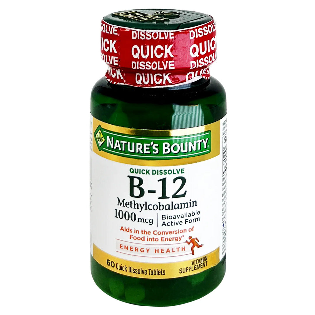 Nature's Bounty B 12 Methylcobalamin 1000 mcg Tablet 60'S