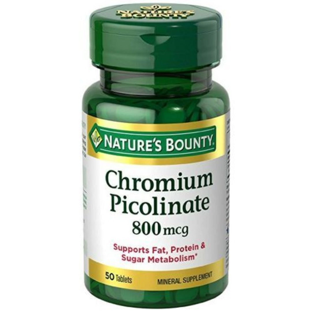Natures Bounty Chromium Picolinate 800 mcg Tablet 50'S