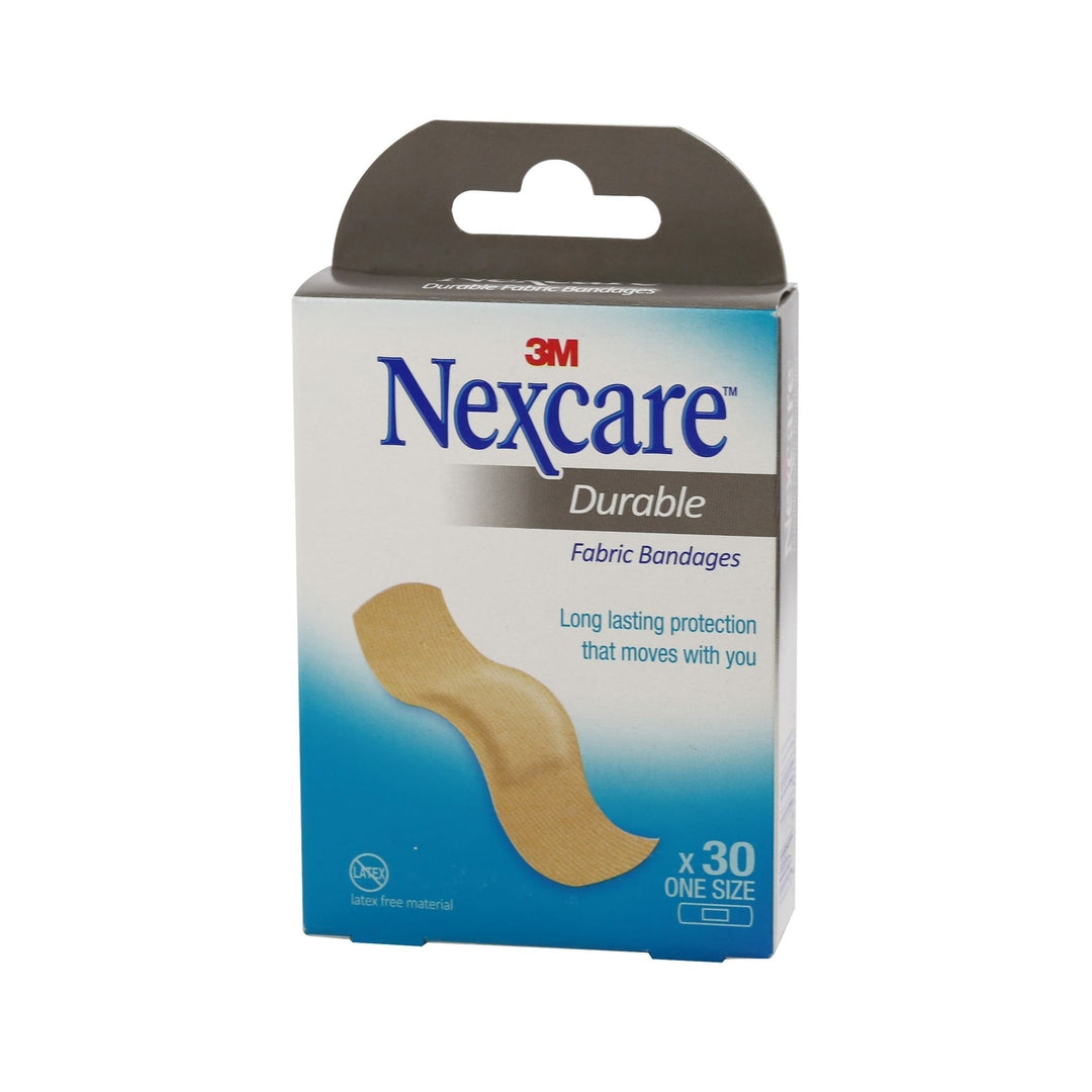Nexcare Durable Fabric Bandages 30 Pack One Size