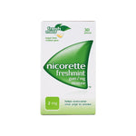 Nicorette Freshmint Gum 2 mg 30 Pieces