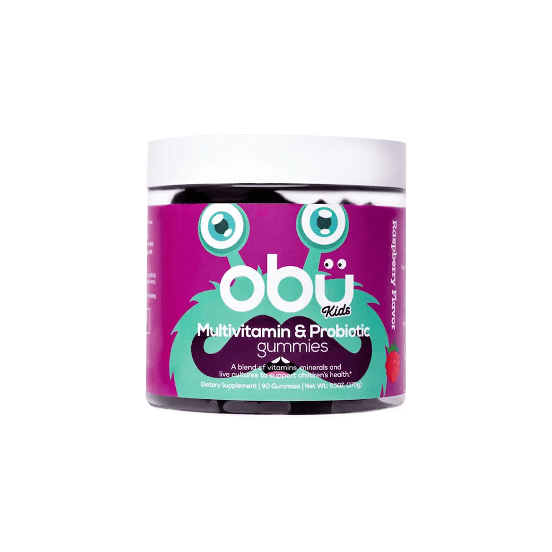 Obu Kids Multivitamin & Probiotic Gummies Raspberry Flavor 90'S