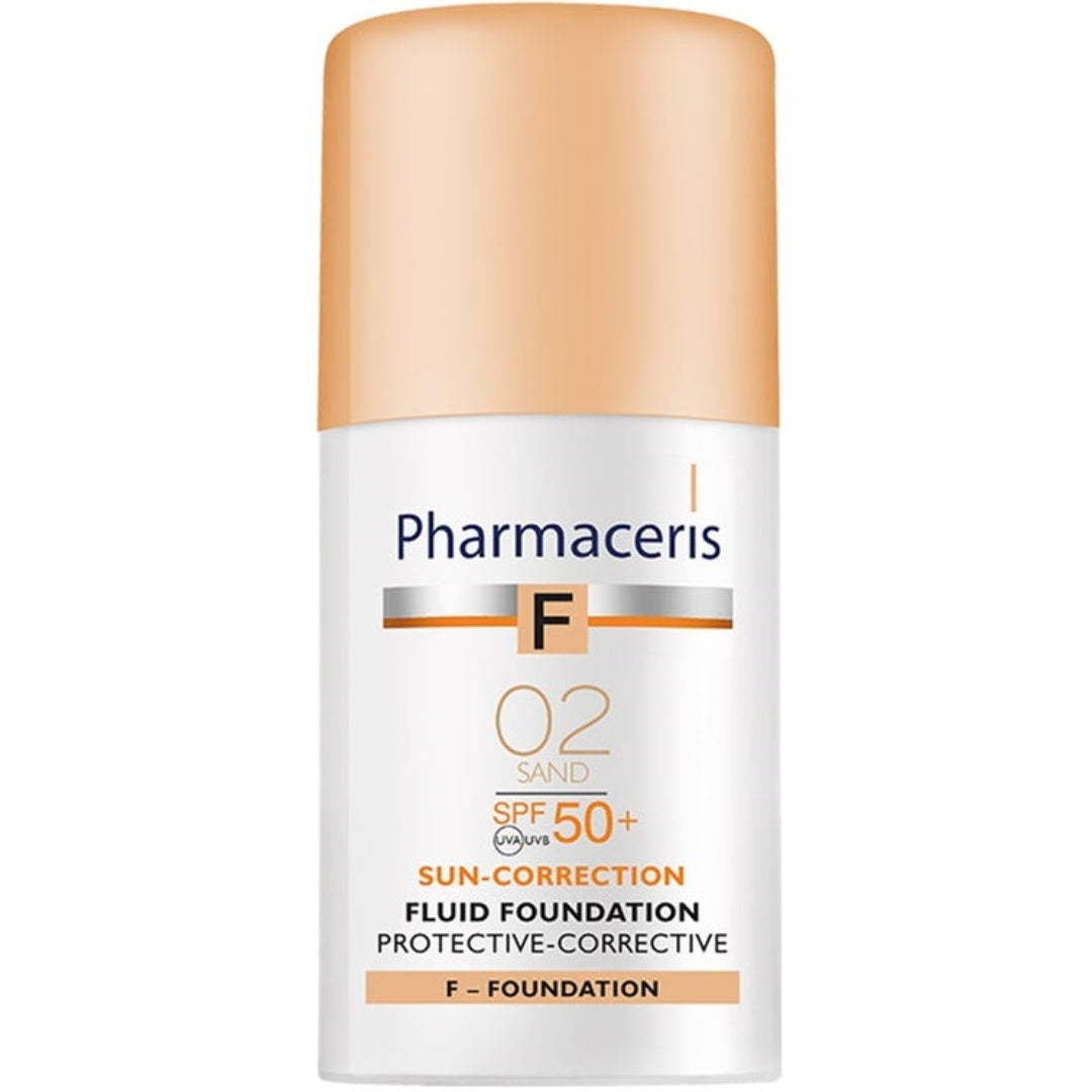 PHARMACERIS_F_Protective_Fluid_Foundation_spf50_-_02_Sand_30ml