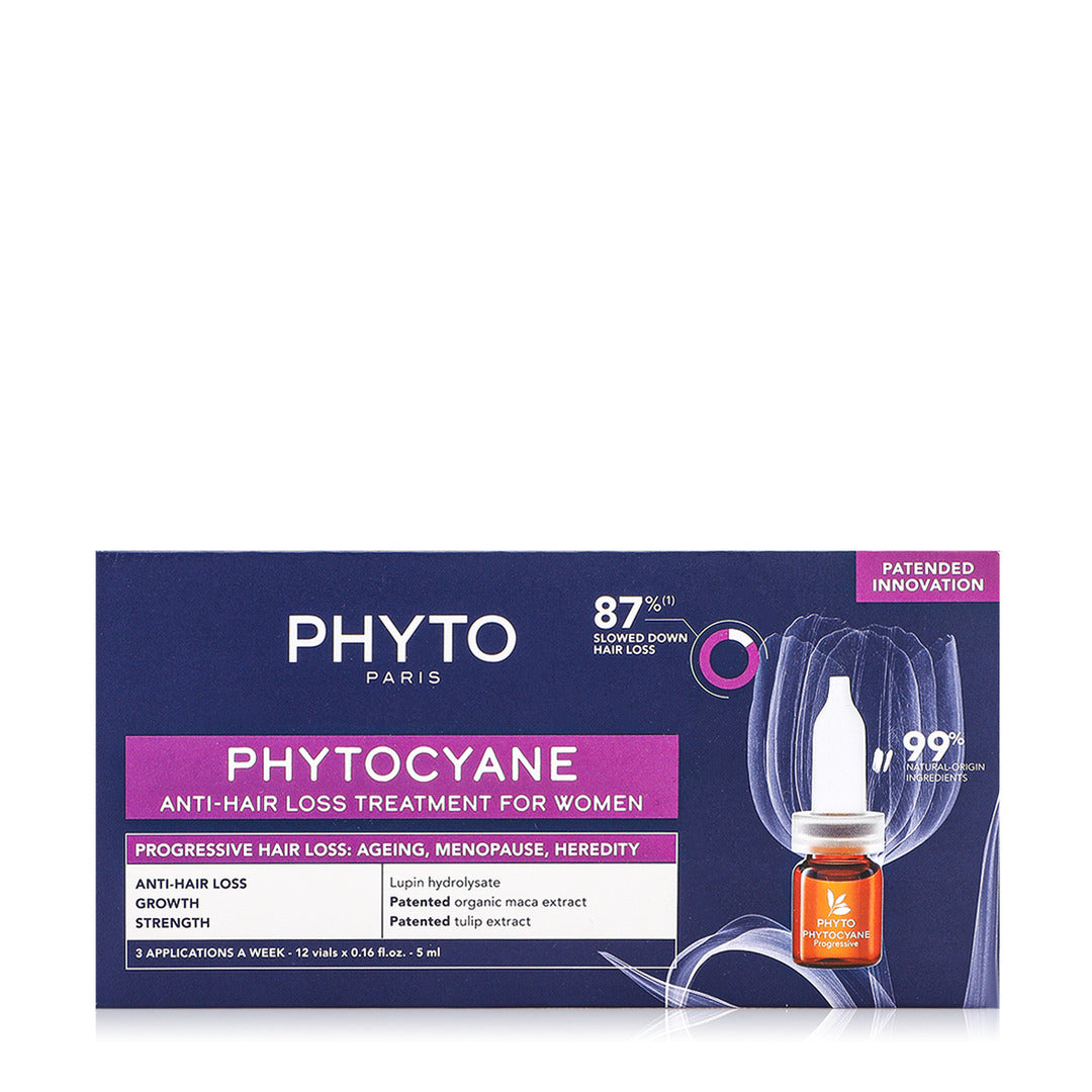 PHYTO Phytocyane Progressive Hair Loss Treatment for Women - 12 Ampoules x 5 ml