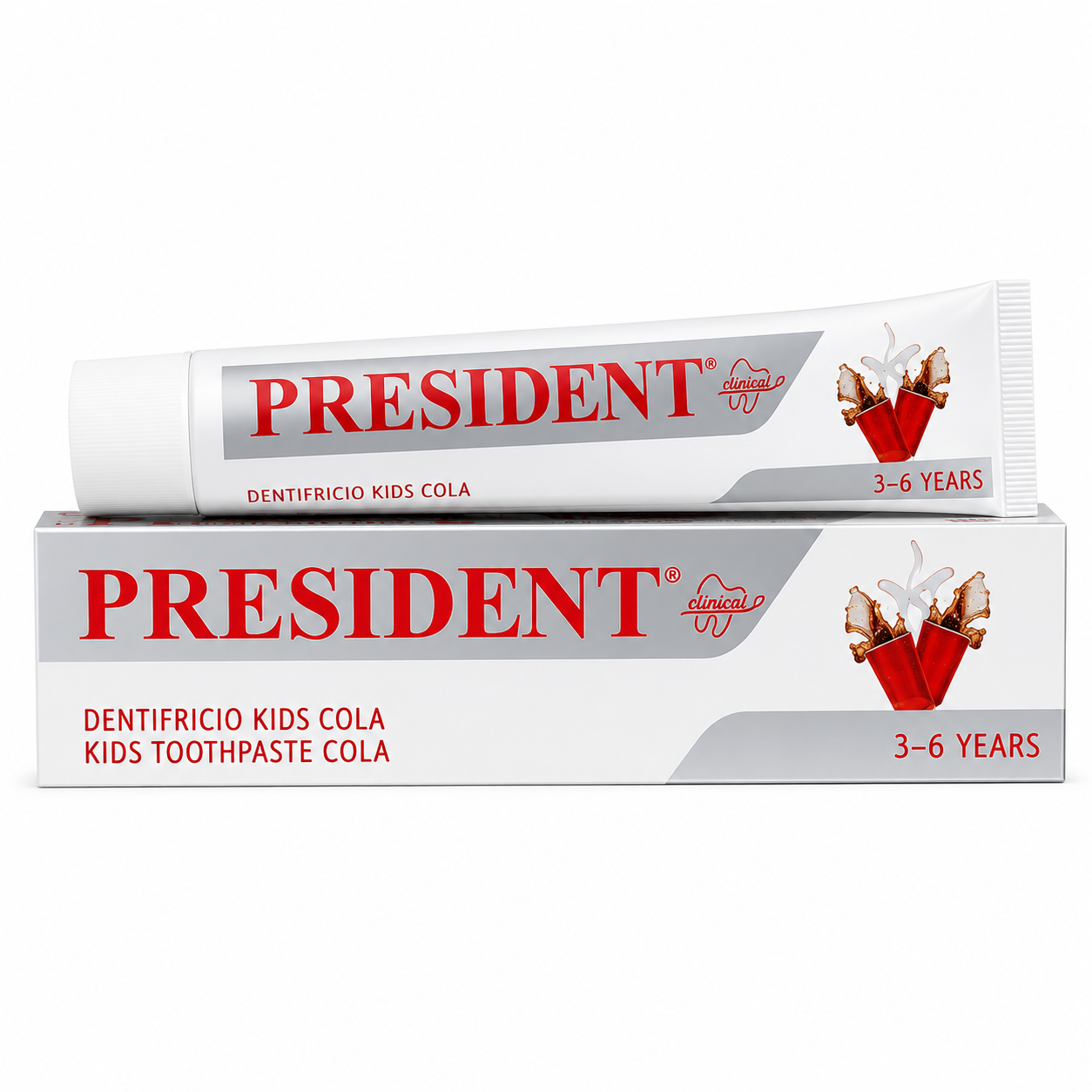 PRESIDENT Kids Cola Toothpaste (3–6 Years) – 50 ml