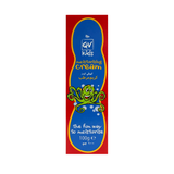 Packaging of QV Kids Moisturising Cream featuring an octopus and indicating the product weight of 100g.