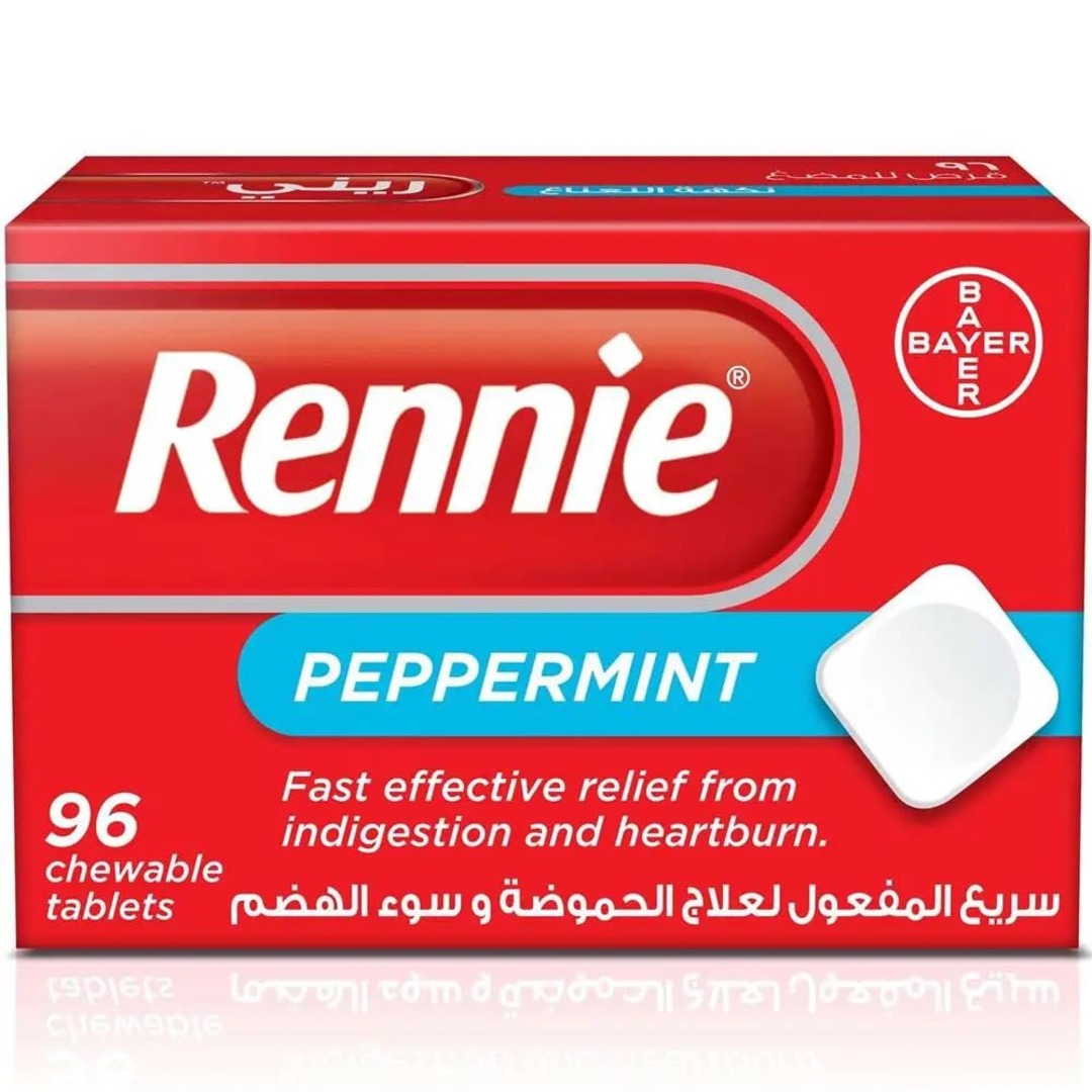 RenniePeppermint_96ChewableTablets