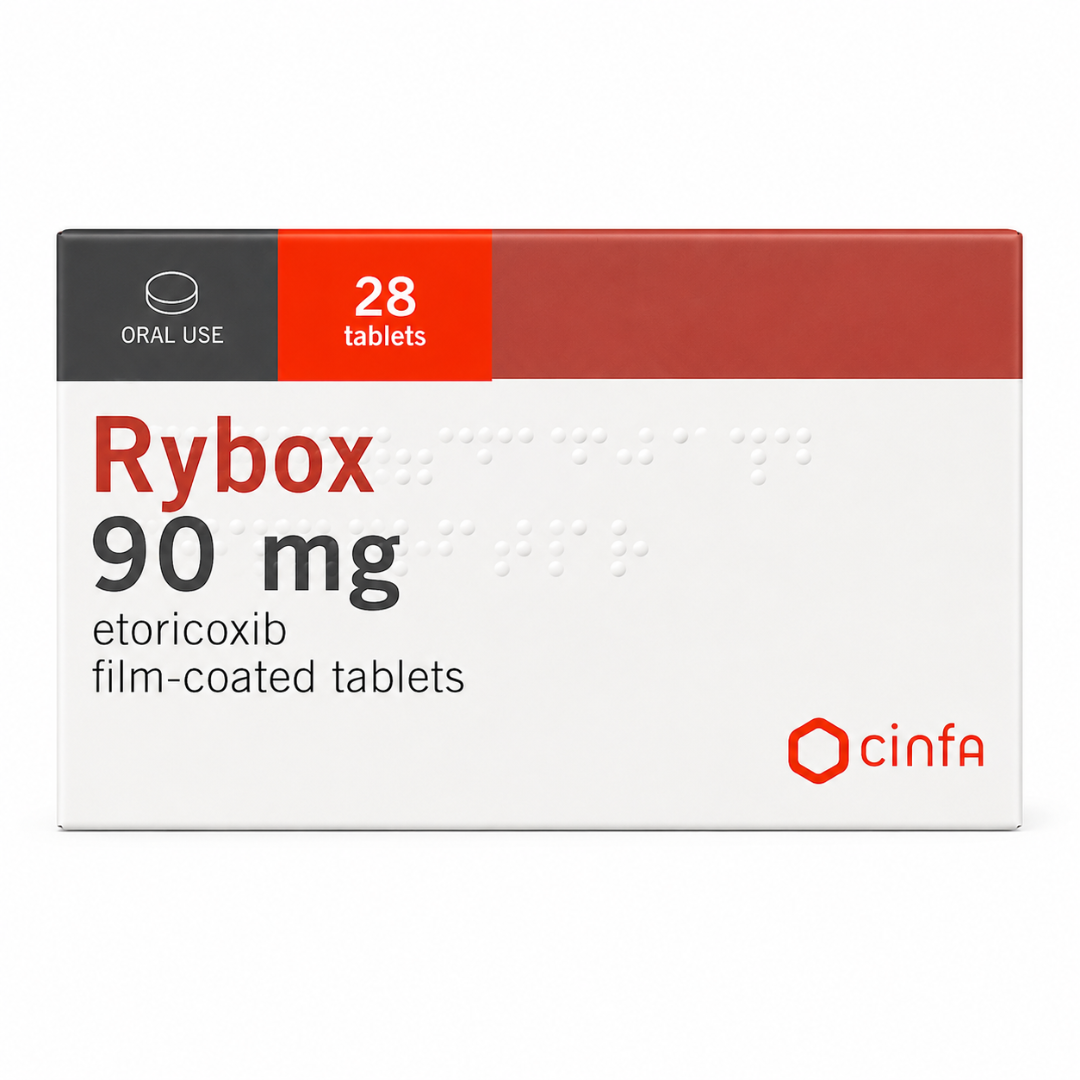Rybox 90 mg Etoricoxib – 28 Tablets
