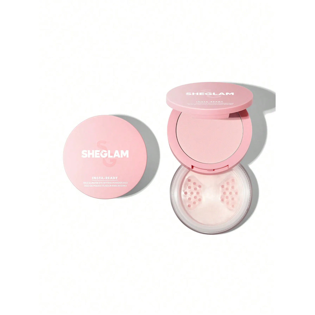 SHEGLAM Insta-Ready Face And Under Eye Setting Powder Duo