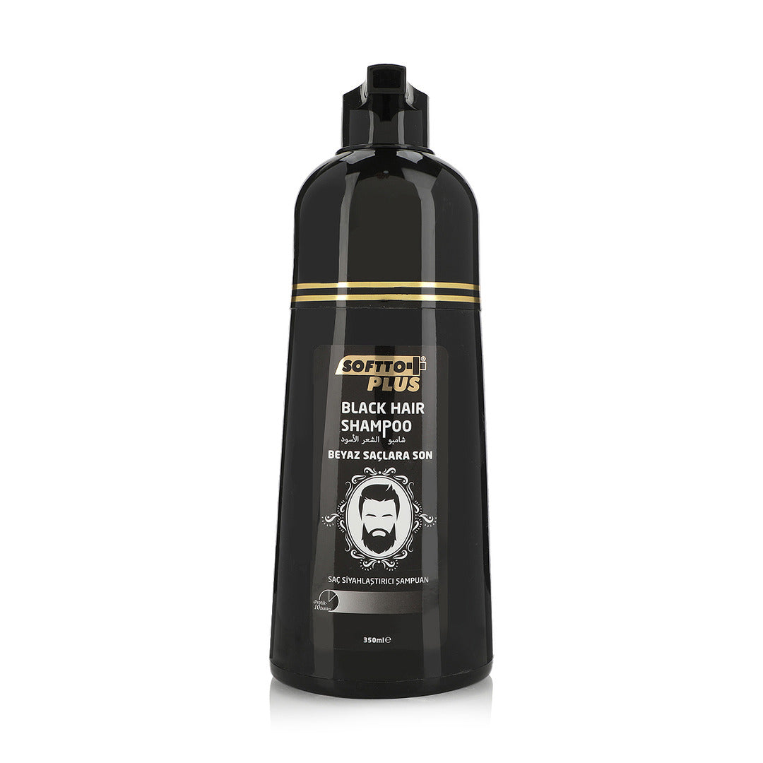 SOFTTO PLUS Black Hair Coloring Shampoo – 350 ml