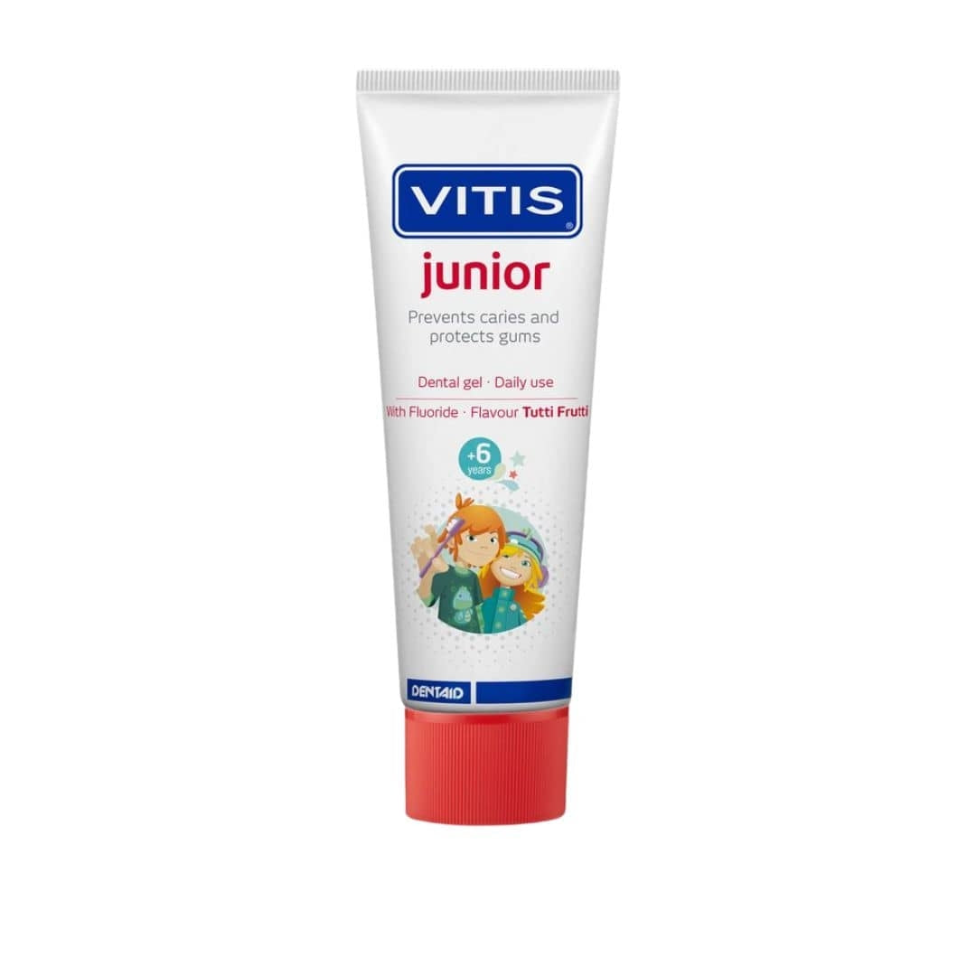 Vitis Junior Dental Gel Tutti Frutti Flavor (6+ Years) 75ml