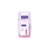 Vitis Soft Waxed Dental Floss 50 m With Fluoride & Mint Pink