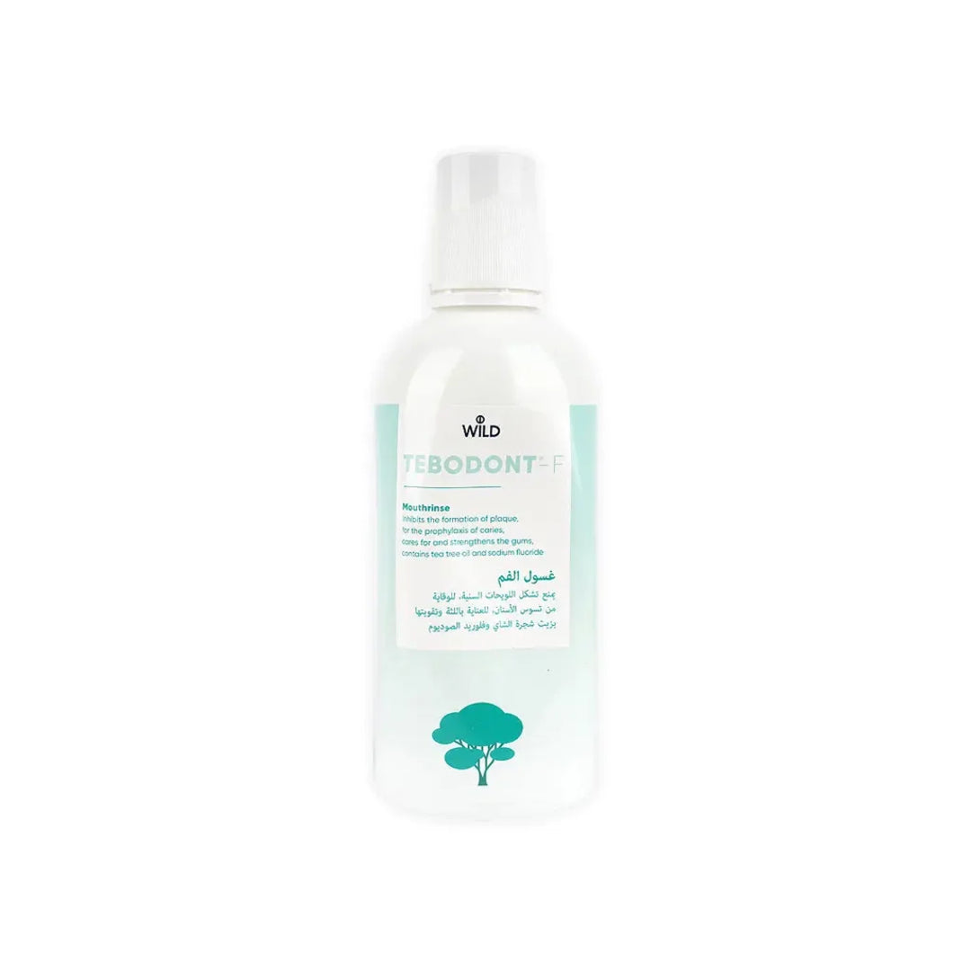 Wild Tebodont Anti Plaque Mouthrinse with Tea Tree Oil 400ml